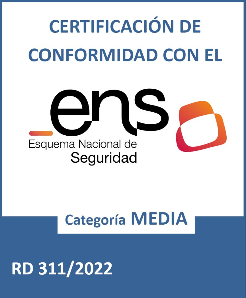 Certificación de conformidad con el ENS, categoría media (RD 311/2022)